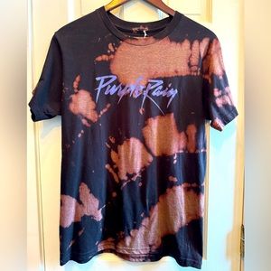 Prince Purple Rain Acid Wash Vintage Band T-shirt Medium Tie dye